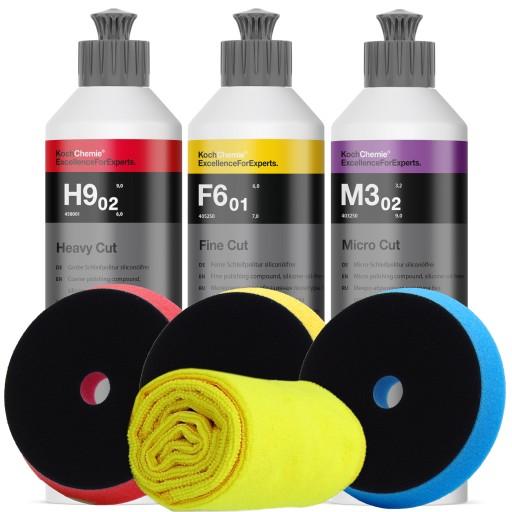 Комплект Koch Chemie H9.02 M3.02 F6. 01 + колодки DA 150