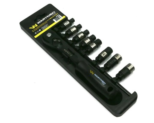 Набір головок L 3/8 6 7 8 9 10 11 12 13 мм з тріскачкою Waryński, WMZ016