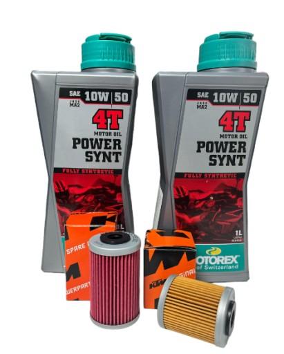 M1.11 M1.10 - Комплект для замены масла Motorex 10W50 Power Synt для KTM 690/Husqvarna 701
