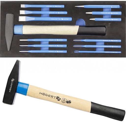 Набір інструментів Молоток Зубила Центральний пуансон Вставний пуансон для шафи Hoegert