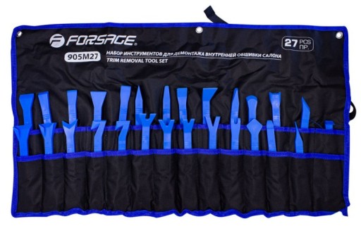 Набір знімаючих інструментів для демонтажу та зняття затискачів оббивки 27 шт.