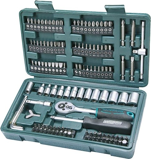 Набор инструментов, зеленый/серебристый, 130 предметов