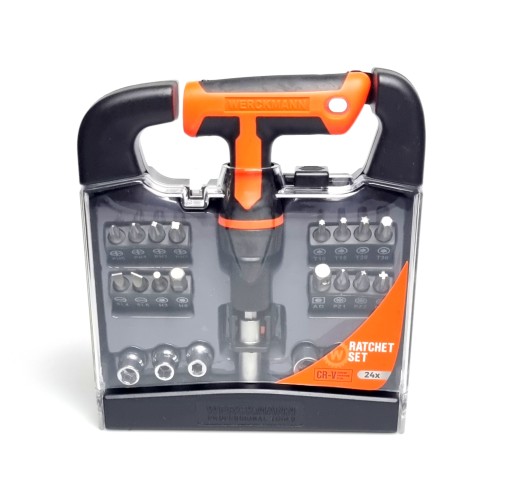 Набір інструментів Werckmann Ratchet з насадками, 24 шт