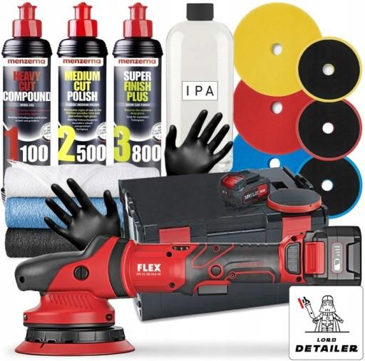 Набір для полірування Flex XFE 15 150 DA + футляр AKU