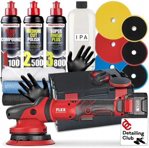 Набір для полірування Flex XFE 15 150 DA + футляр AKU