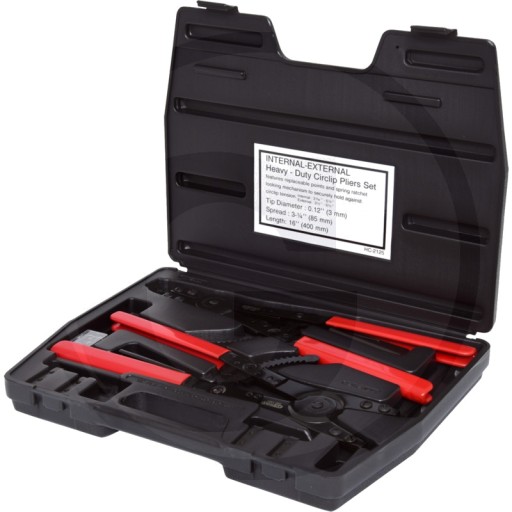 Набор клещей для стопорных колец с храповым механизмом KS Tools