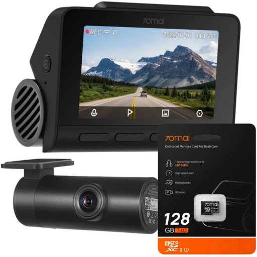 Комплект TAXI 70mai A810 +128GB + внутрішня камера 70mai FC02