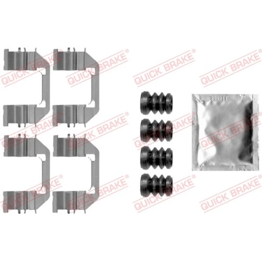 Комплект аксесуарів, гальмівні колодки QUICK BRAKE 109-1888