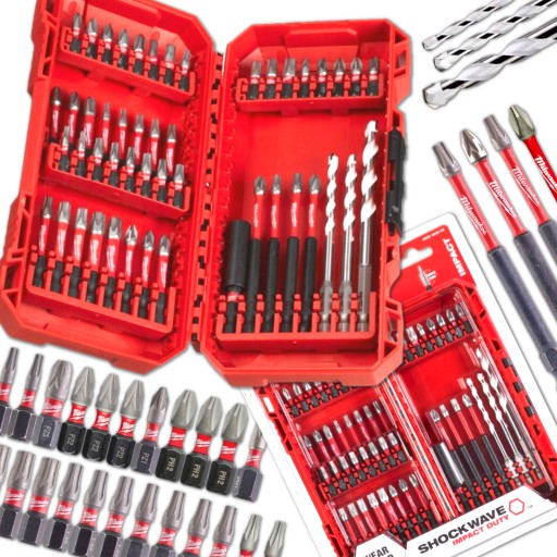 Набір ударних біт 48 шт. Дуже міцний MILWAUKEE + тримач з магнітом