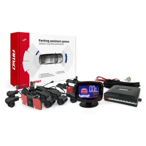 02258 - Комплект датчиків паркування, датчиків заднього ходу, світлодіодний графік 8