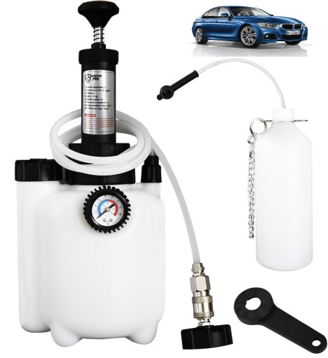 Набір для прокачки гальм, заміна гальмівної рідини 3л+1л, всмоктувальний насос