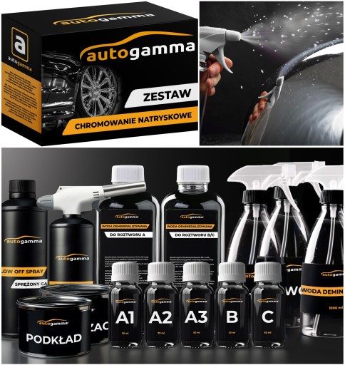 Набір для хромування спрей реагенти дзеркальний ефект хром спрей фарба