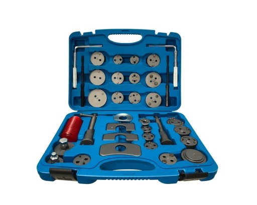Набор для реверсивной запрессовки тормозных поршней 35 штук в чемодане КН-2369