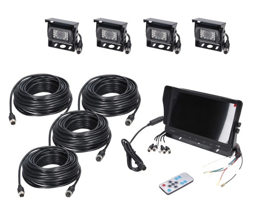 22242273-4 - Комплект для наблюдения за автомобилем с экраном HD 10 дюймов и 4 камерами