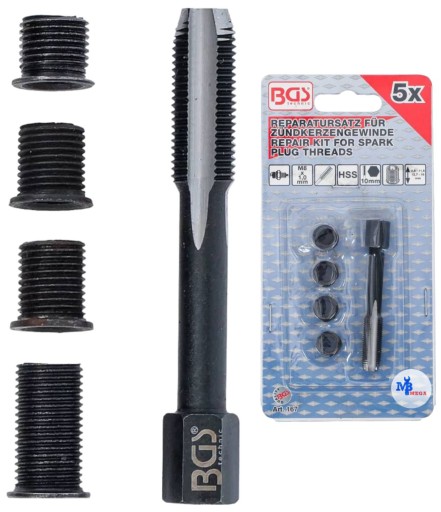 Ремкомплект резьбы свечей накаливания, втулки с наконечниками M8x1,0 мм