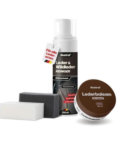 KESTRA Leather Care Set Очищувач і бальзам з олією