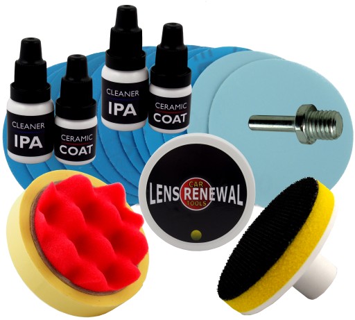 Набор для полировки ламп для восстановления фар 2 x керамика 2 x Ipa