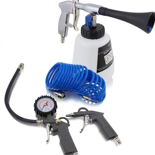 Набір для очищення компресора, шланг 5 м, пістолети 6 шт.