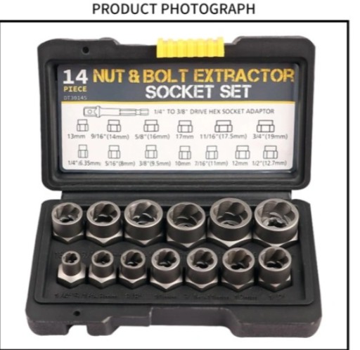 Набір для відкручування ударних гвинтів і гайок 14 шт