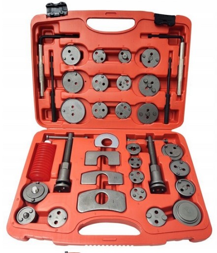 Набор для запрессовки тормозных поршней, 35 элементов.