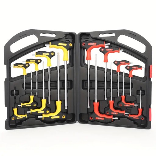 Набор двухсторонних шестигранных ключей TORX HEX с шариком, 16 элементов в чемодане.