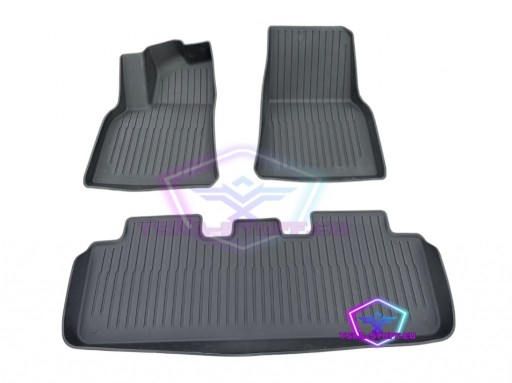 Набір гумових килимків для Tesla Y - TSLA-STUFF, комплект 3 шт