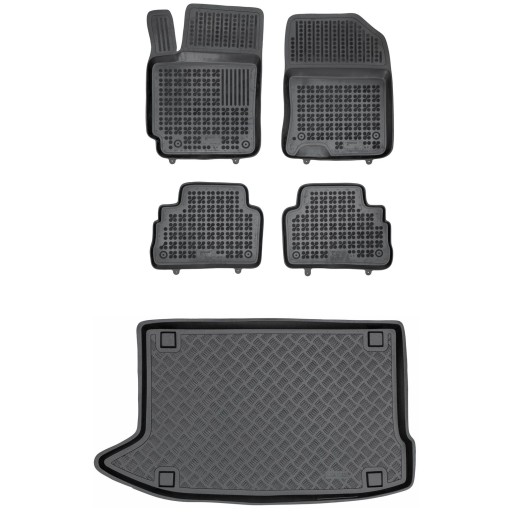 Набір килимків і килимків в піддон для Hyundai Kona 2017-2023, також для Hybrid