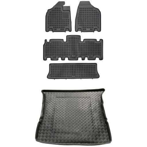 Kia Carnival II 2005-2014 Килимки на 7 місць і комплект килимків на піддон