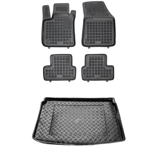 Комплект килимків і килимка в піддон для Renault Megane IV 2016 Хетчбек