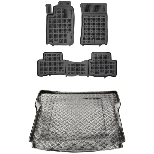 Комплект килимків і килимка в піддон SsangYong Rexton W Y290 2012-2017 7-місний