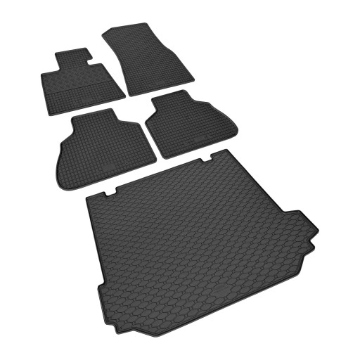 Комплект ковриков для BMW X5 G05 2018 г.в. - резиновые коврики и коврик в багажник.