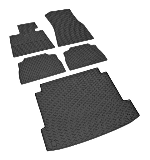 Комплект ковриков для BMW X6 G06 2019 г.в. - резиновые коврики и коврик в багажник.