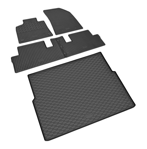 Комплект ковриков на Citroen C4 Picasso 2013 г.в. - резиновые коврики и коврик