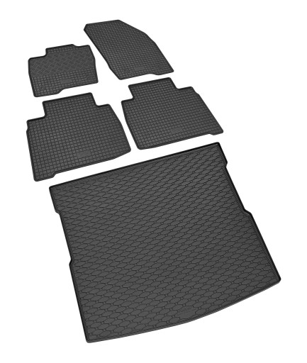 Комплект ковриков на FORD S-Max 2015 г.в. | 5 мест – резиновые коврики и коврик