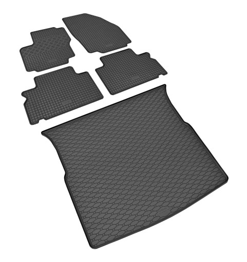 Комплект ковриков для Ford S-Max 2007-2015 гг.в. | 5 мест – резиновые коврики