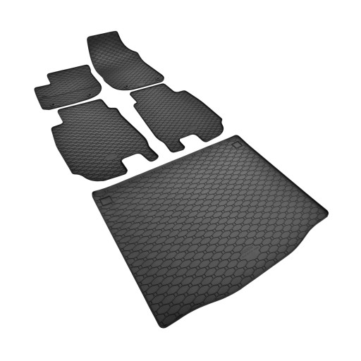 Комплект ковриков на HONDA HR-V 2022 г.в. - резиновые коврики и коврик в багажник.