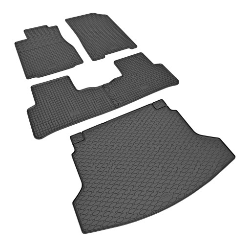 Комплект ковриков на Honda CR-V с 2013 по 2018 г.в. - резиновые коврики и коврик