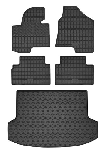 Комплект ковриков на Hyundai ix35 2010 г.в. - резиновые коврики и коврик