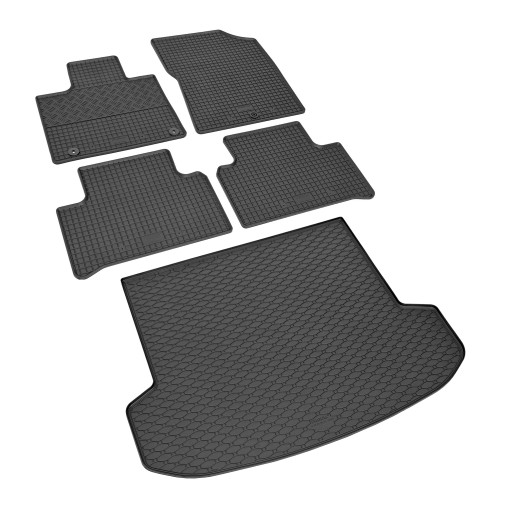 Комплект килимків Kia Sorento 2020 | 5 місць - гумові килимки та мат