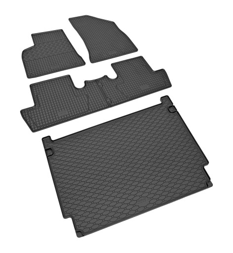 Комплект ковриков на Peugeot 5008 с 2010 по 2017 г.в. - резиновые коврики и коврик
