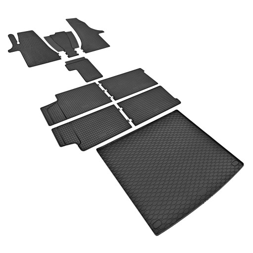 Комплект ковриков на VW T 6.1 Transporter/Caravelle 8 мест с 2019 по 2022 г.в.