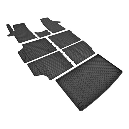 Комплект ковриков на VW T6 Transporter/Caravelle 8/9 сидений с 2015 по 2019 г.в.