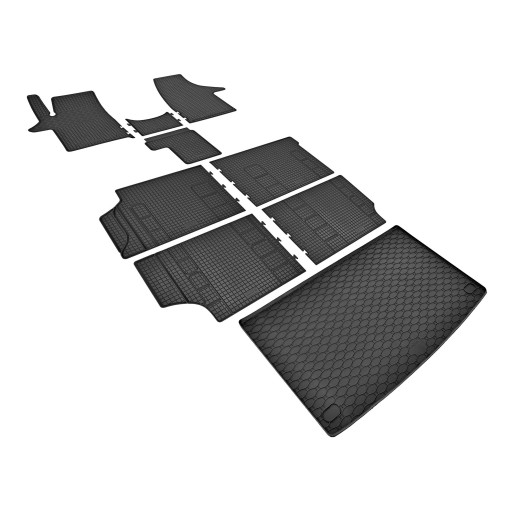 Комплект ковриков на VW T6 Transporter/Caravelle 8 мест с 2015 по 2019 г.в.