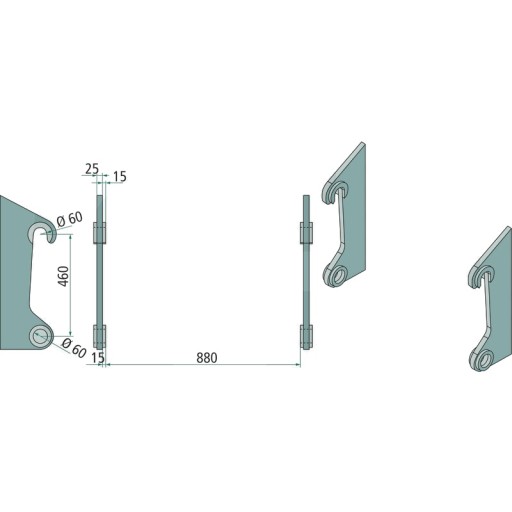 778755221 - Набір елементів ST52 для Ahlmann AS 11, 14, 150
