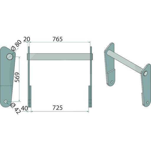 778755220 - Комплект компонентов ST52 для Bobcat и Massey Ferguson