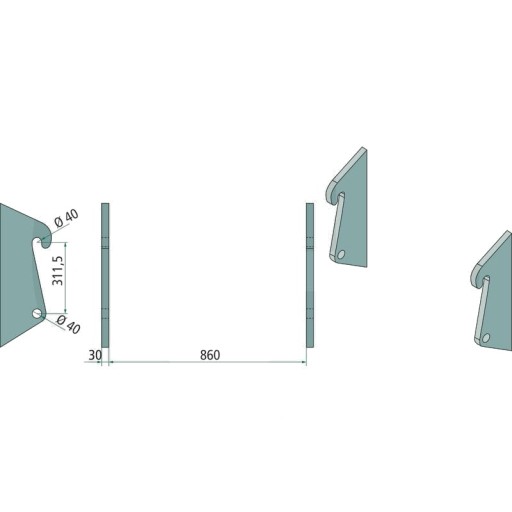 778755211 - Комплект випалених елементів для Hitachi, Komatsu, Volvo L30