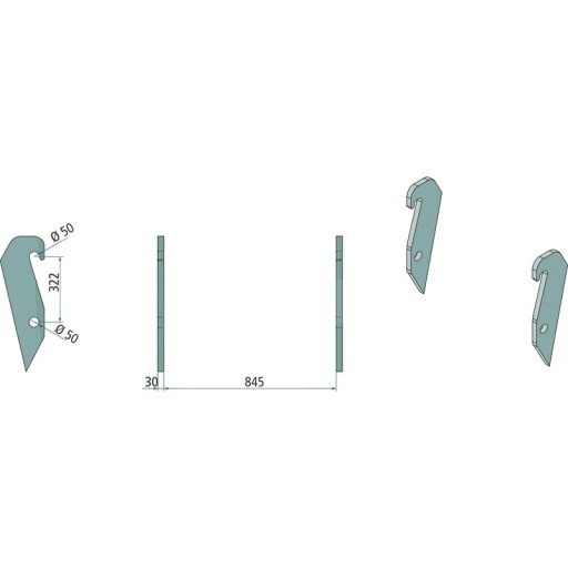 778755201 - Комплект випалених елементів для Weidemann 4070