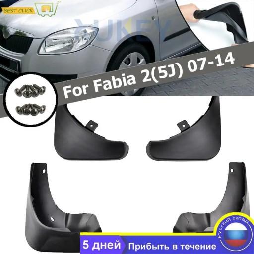 8718405020401 - Комплект формованных крыльев передних задних на Skoda Fabia 2 5J M