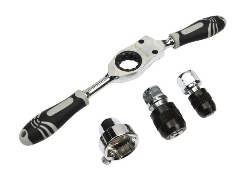 Набір тріскачок з тримачем для плашок 25 мм і тримачами для мітчиків М3