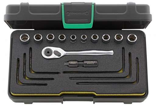 Набір гайкових ключів із 18 предметів із тріскачкою HI-LOK 1/4